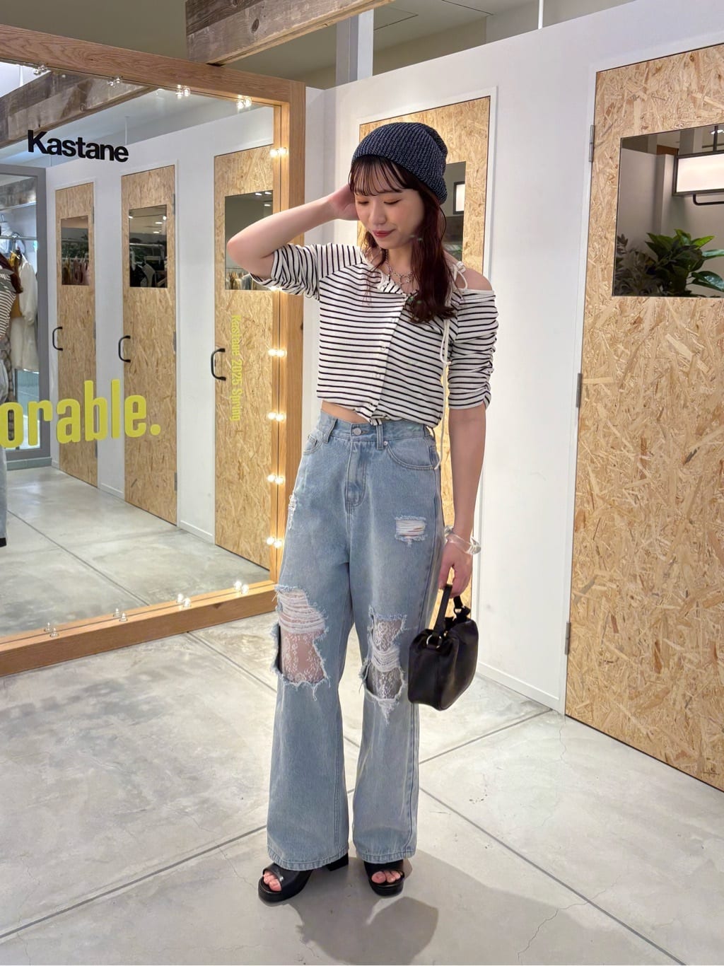 [大人氣] Kastane Lace Denim
