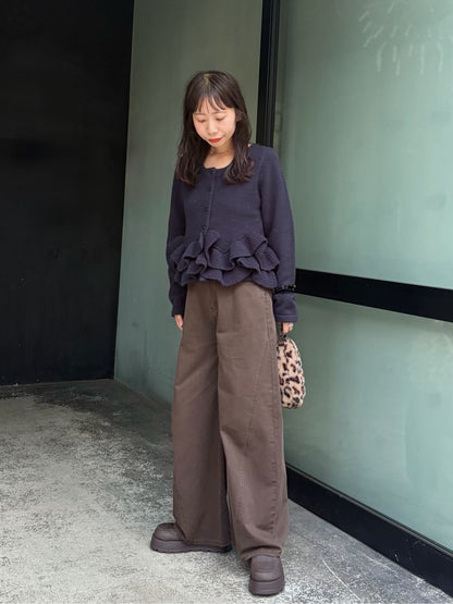 Kastane Peplum Knit Cardigan - Image 58