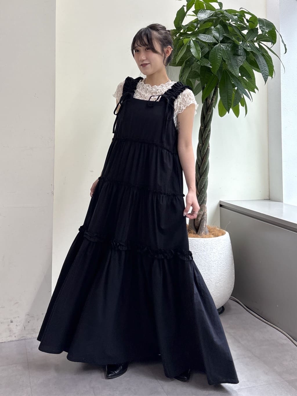 w closet 100%Cotton荷葉邊肩帶ops - Image 34