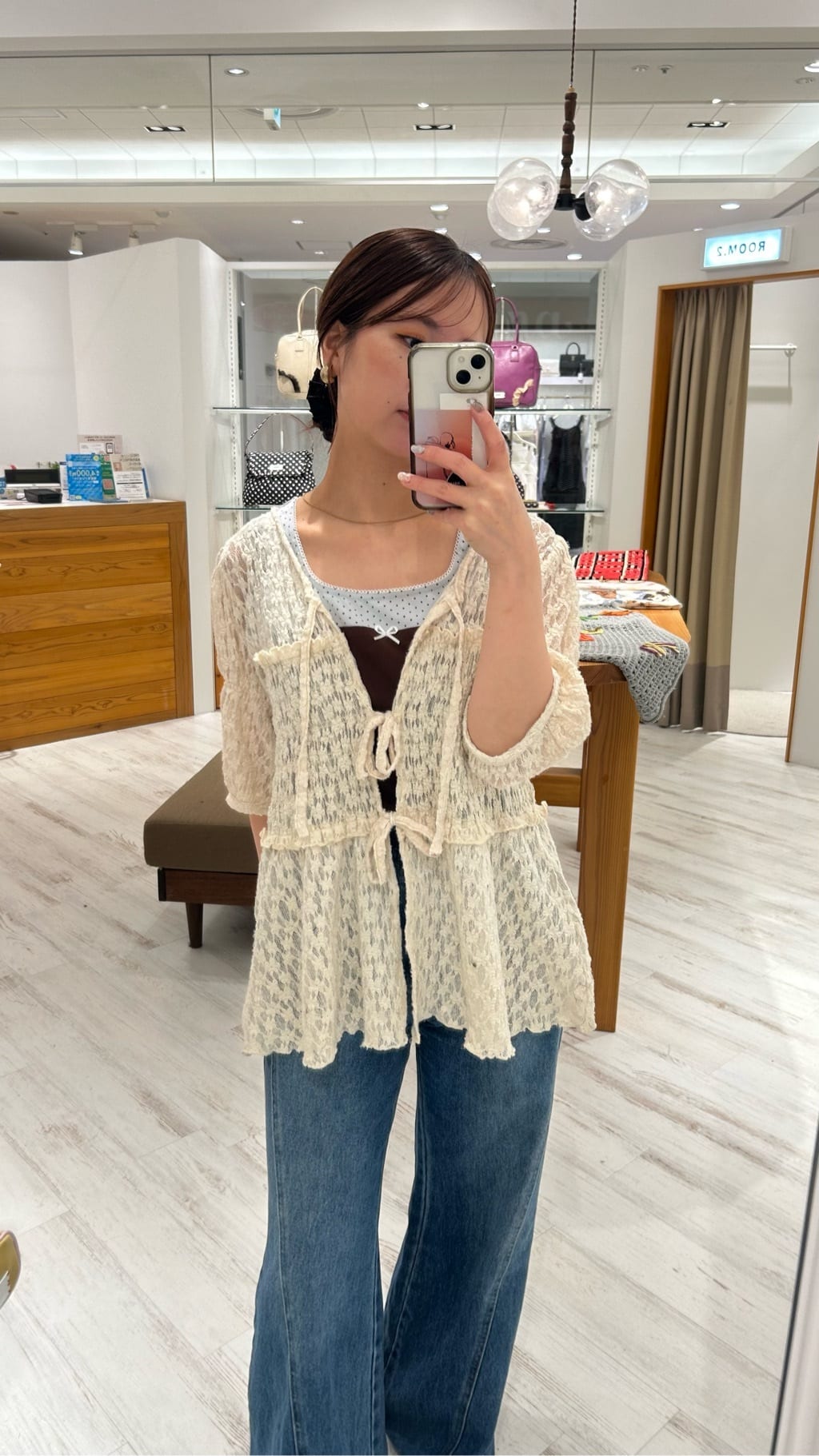 neutral by ciaopanic Ribbon Shirring Blouse - Image 32