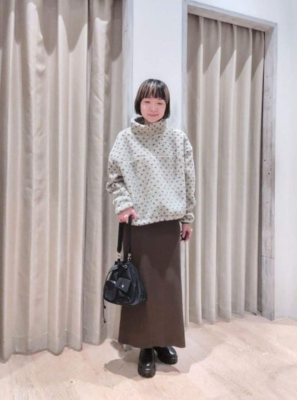 umm. By Discoat 毛毛 half-zip top - Image 61