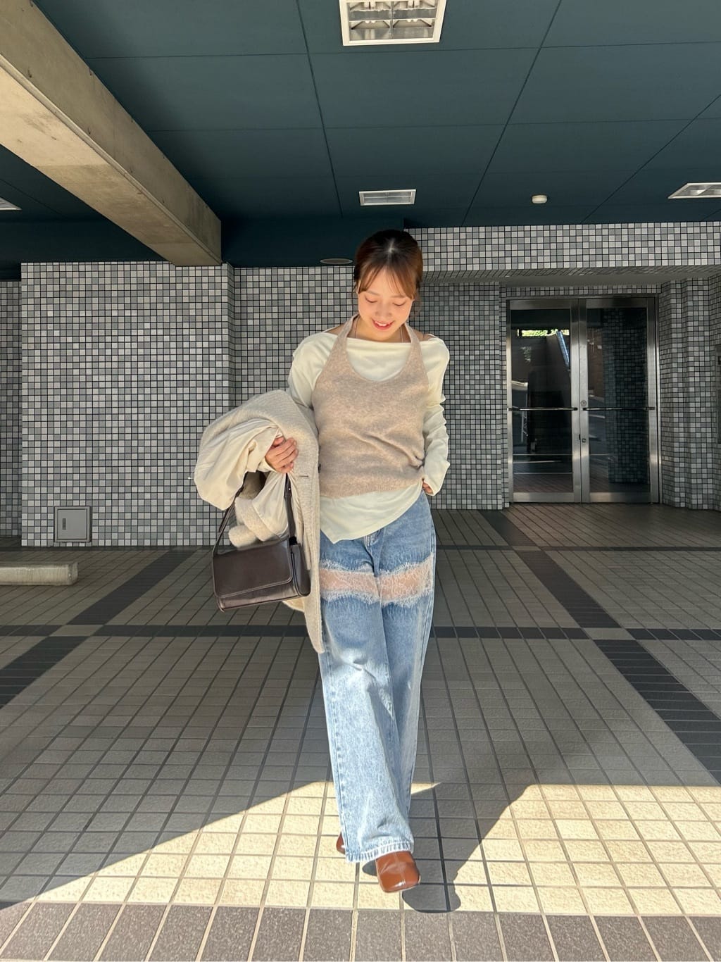 mystic Halter bustier set long T-shirt