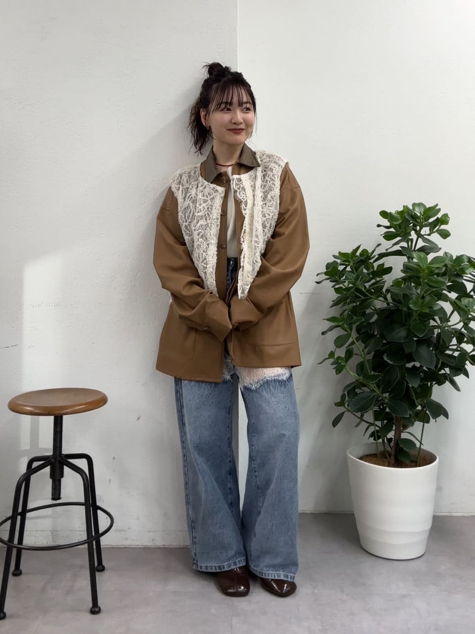 [2件SET] mystic Multi-way lace layered jacket - Image 63
