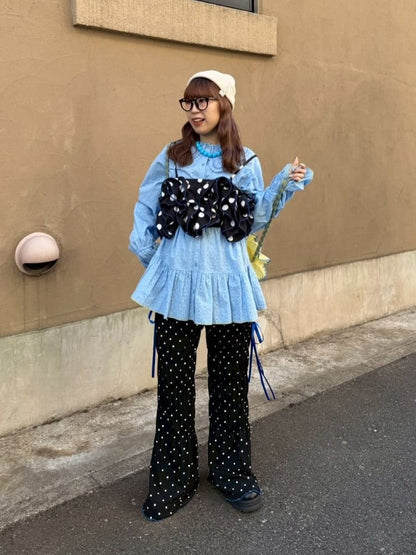 HELLO.SANFRANCISCO Frill lace tunic blouse - Image 38