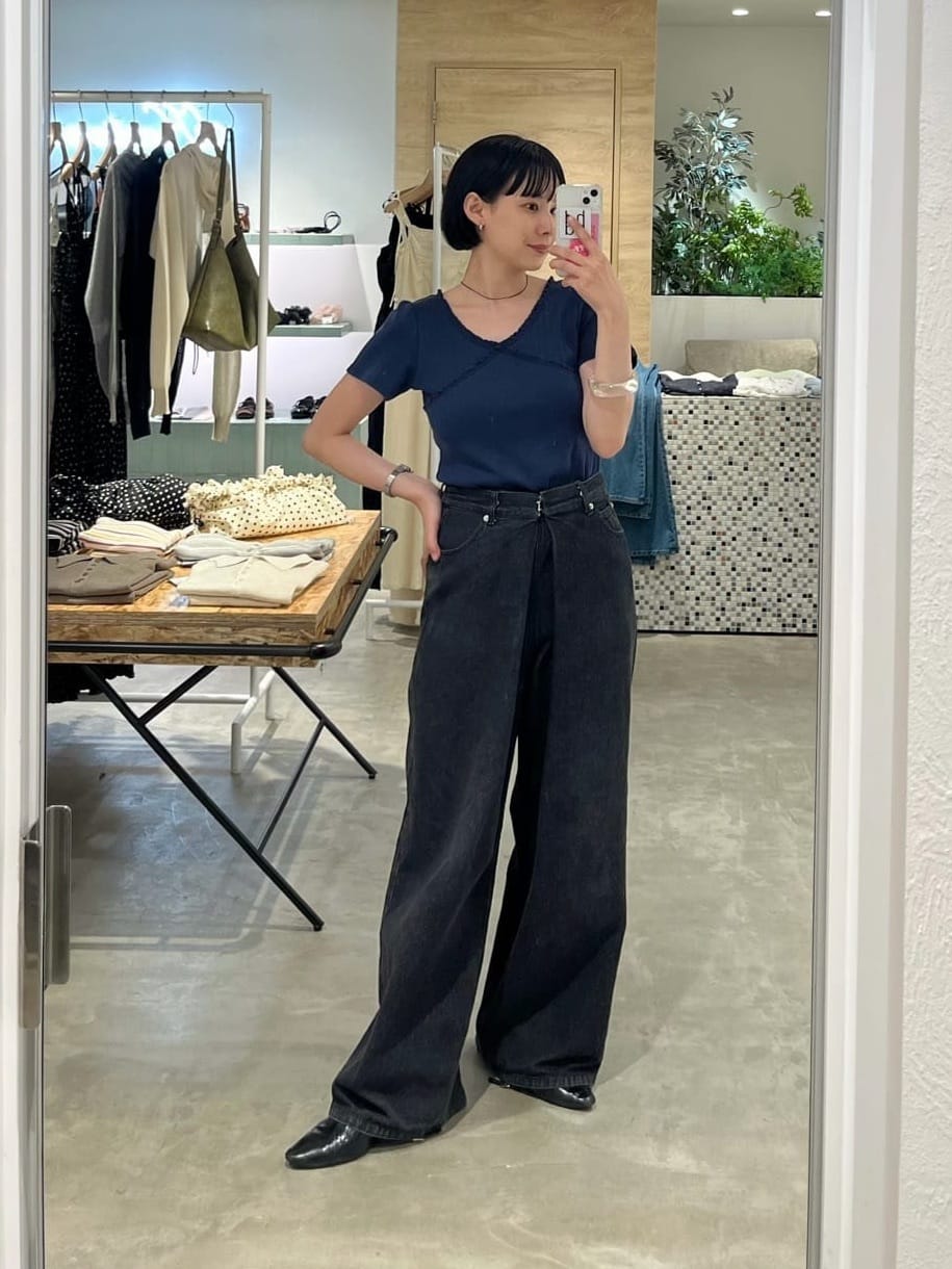 Kastane 羅紋V領Tee + Choker - Image 64
