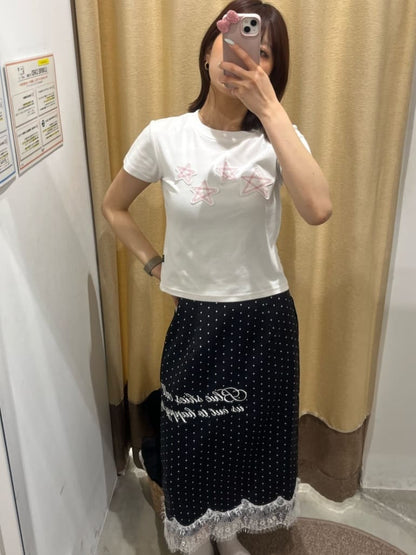 CIAOPANIC 波點緞面刺繡裙 - Image 36