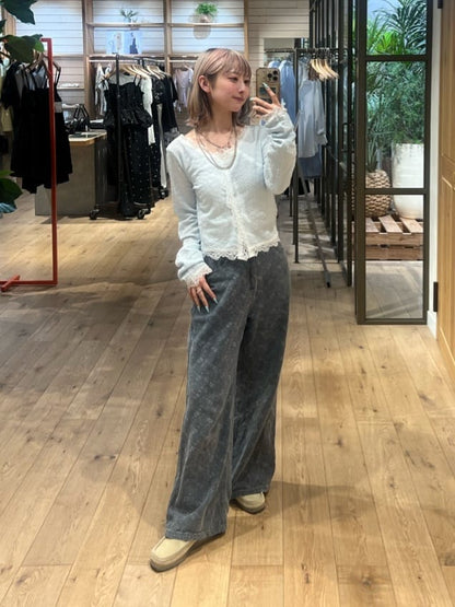 Kastane [Straight] floral embroidered denim - Image 71