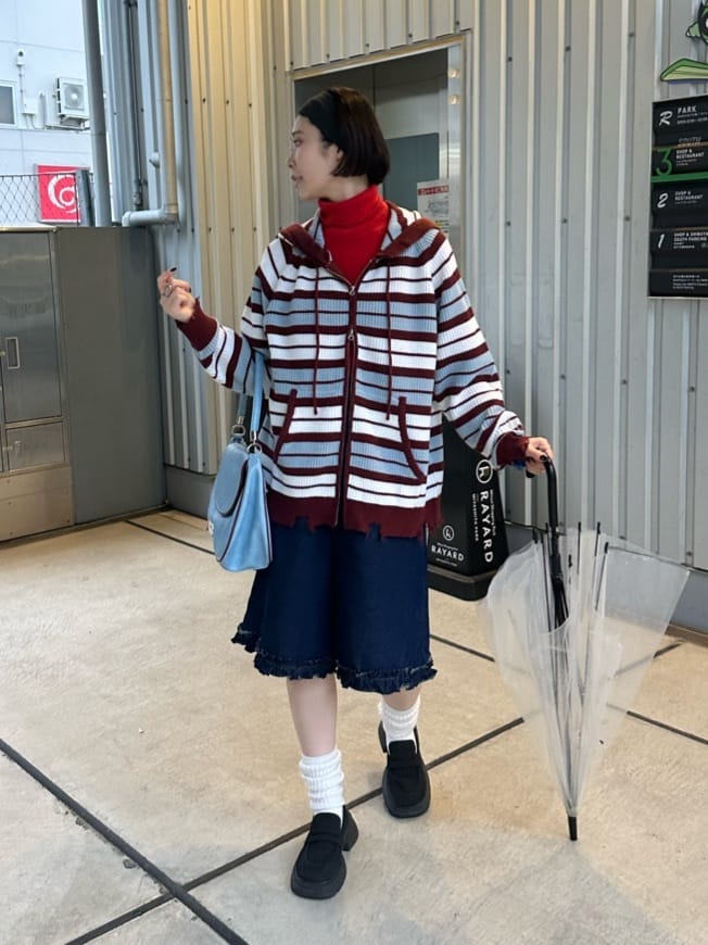 CIAOPANIC Ruffle邊帽Double Zip Knit Hoodie - Image 49