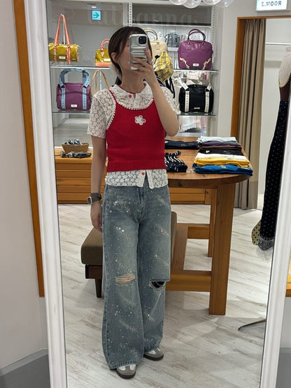 CIAOPANIC 心心紐Lace Polo - Image 39