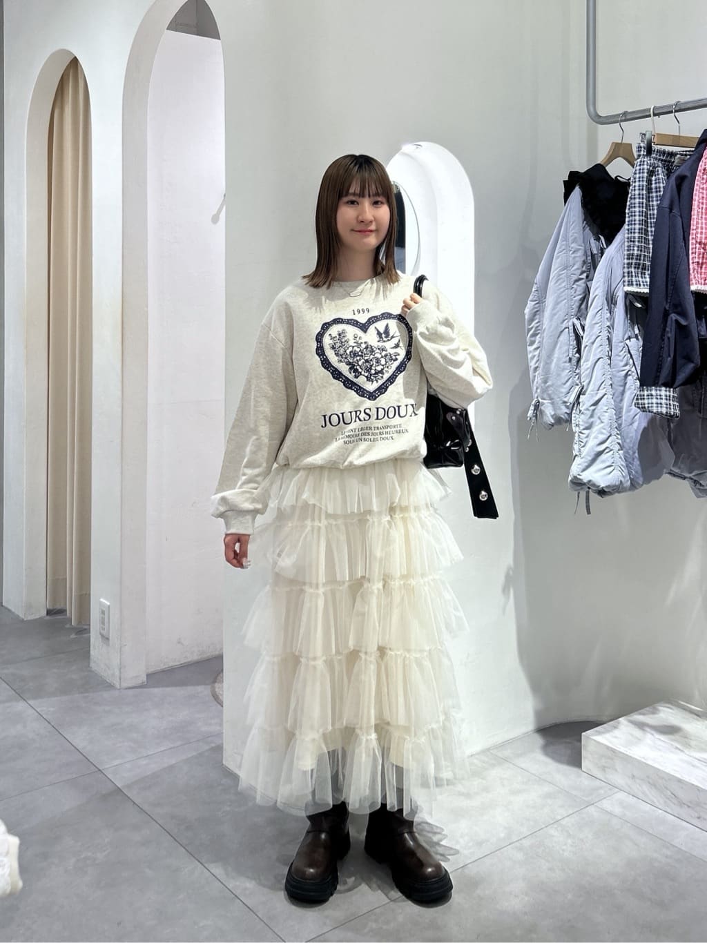 w closet 荷葉邊多層吊帶裙 - Image 56