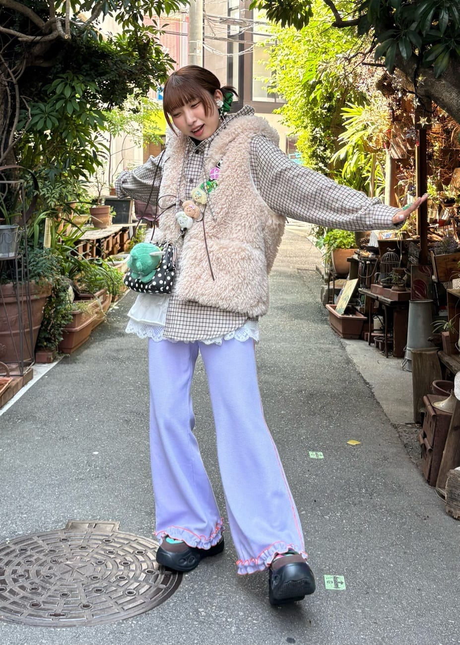 HELLO.SANFRANCISCO 窩夫格喇叭褲 - Image 64