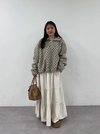 umm. By Discoat 毛毛 half-zip top - Image 57