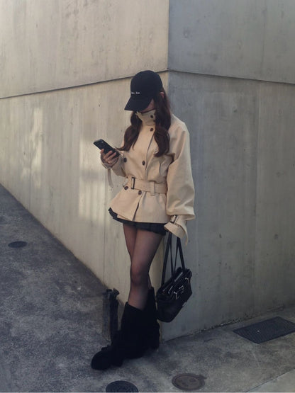 RAY CASSIN Short loose trench coat - Image 69