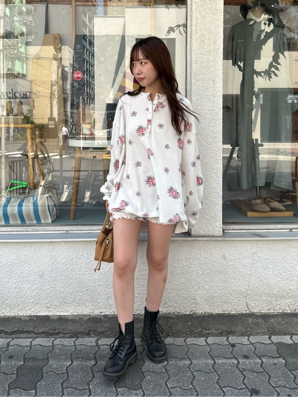 [純色/碎花] Kastane Back Design Waffle Henley Tee - Image 63