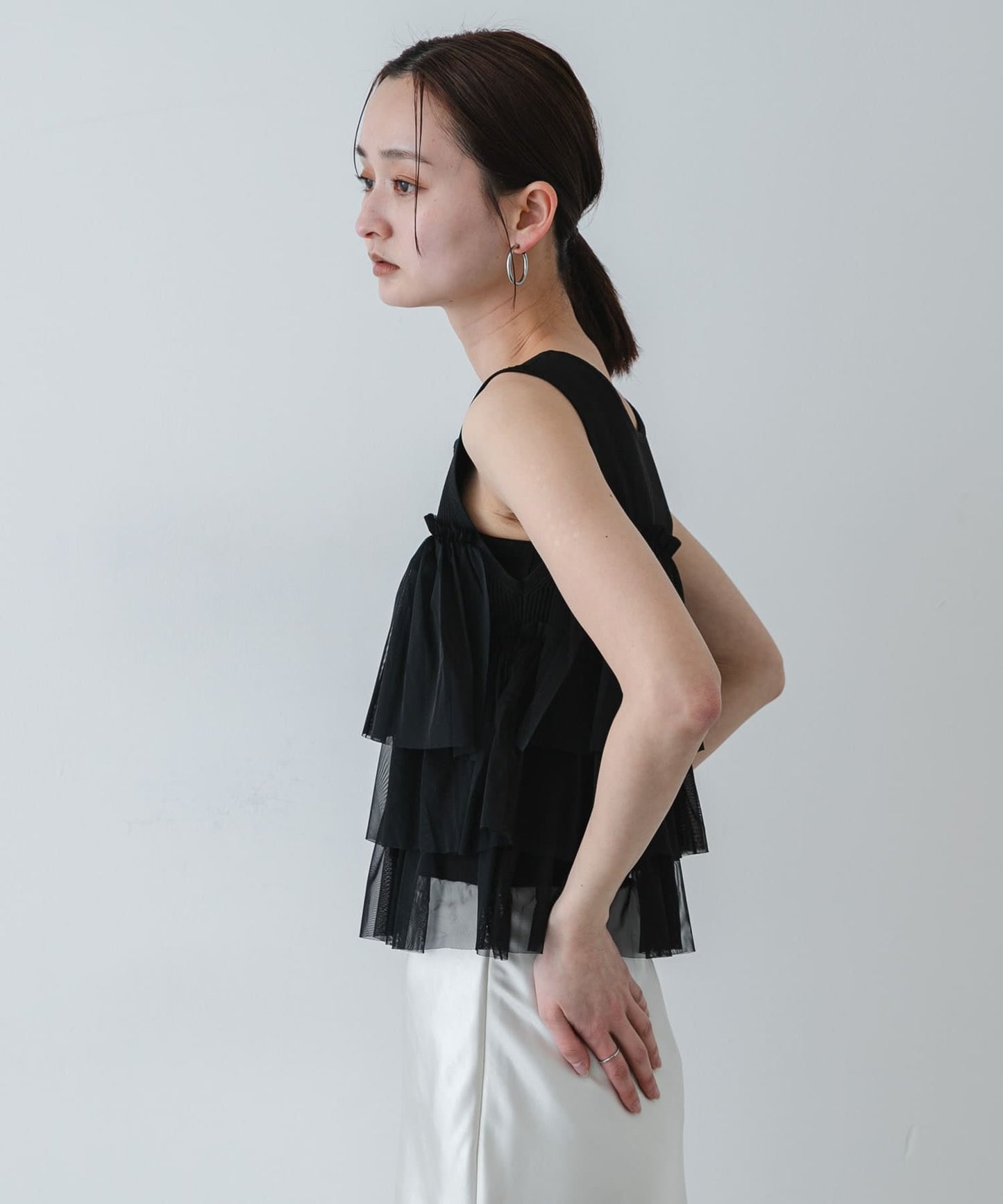 SENSE OF PLACE 雙拉鍊荷葉邊TOP - Image 13