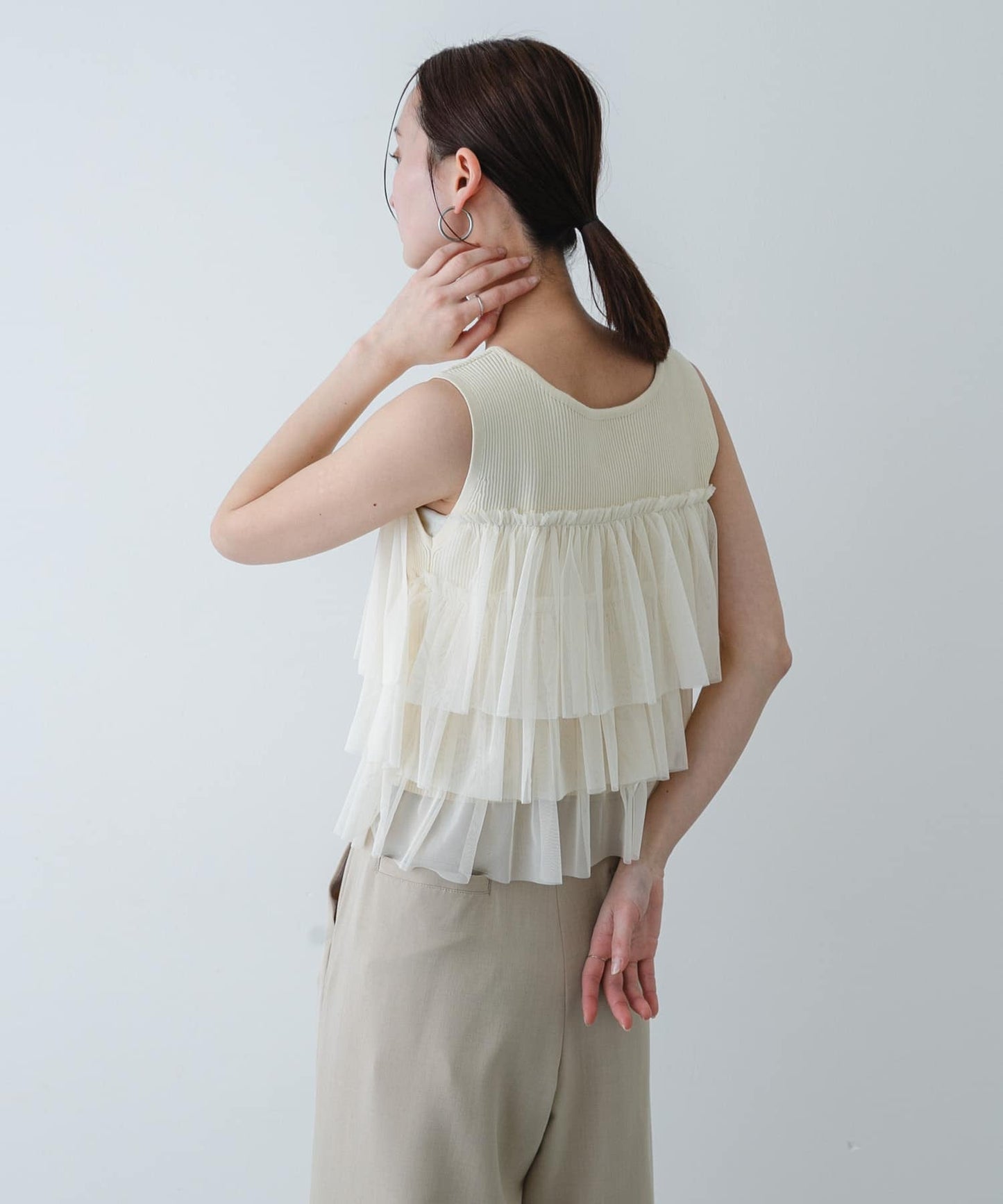 SENSE OF PLACE 雙拉鍊荷葉邊TOP - Image 19