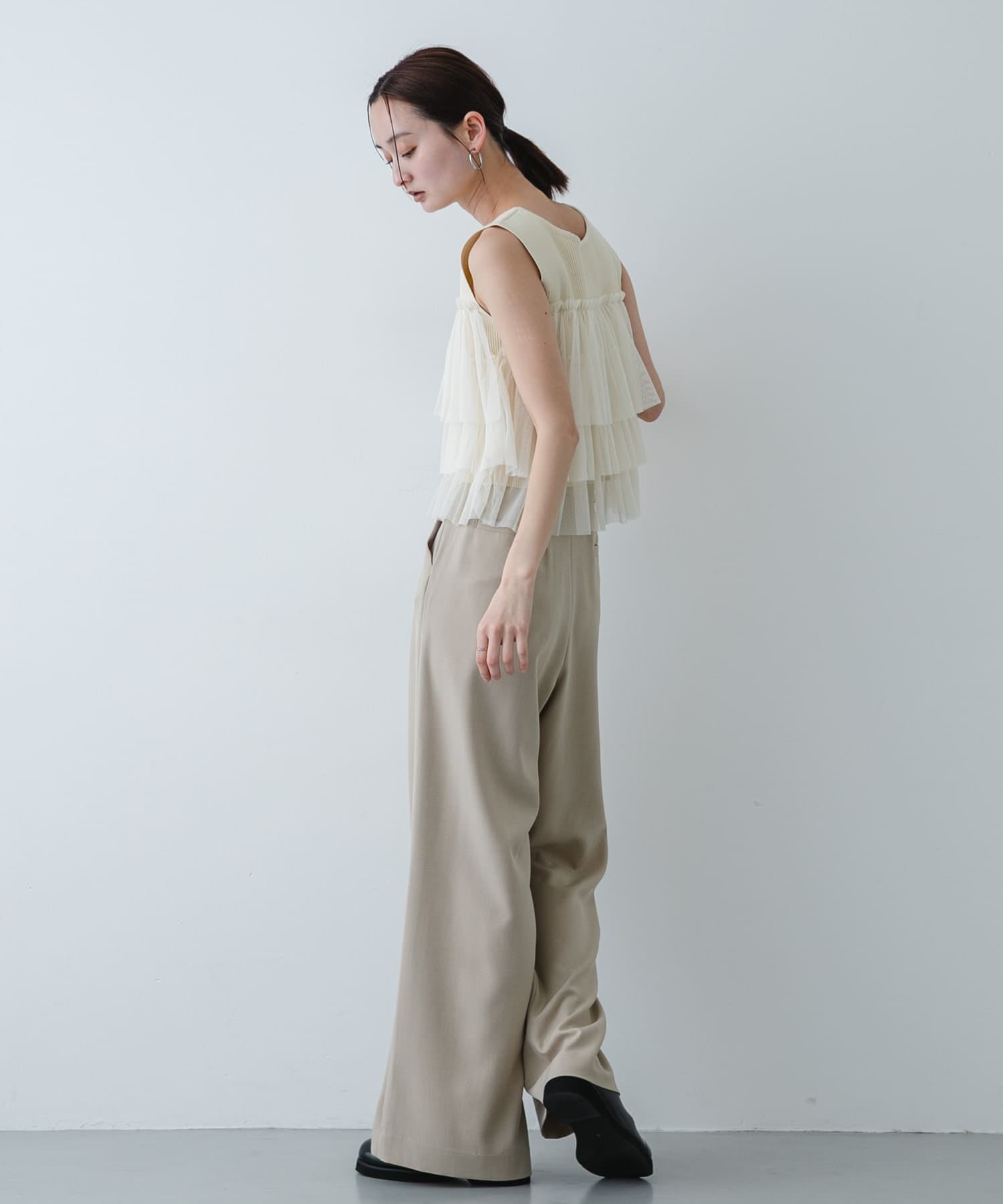 SENSE OF PLACE 雙拉鍊荷葉邊TOP - Image 22