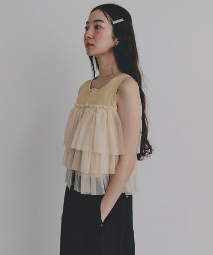SENSE OF PLACE 雙拉鍊荷葉邊TOP - Image 7