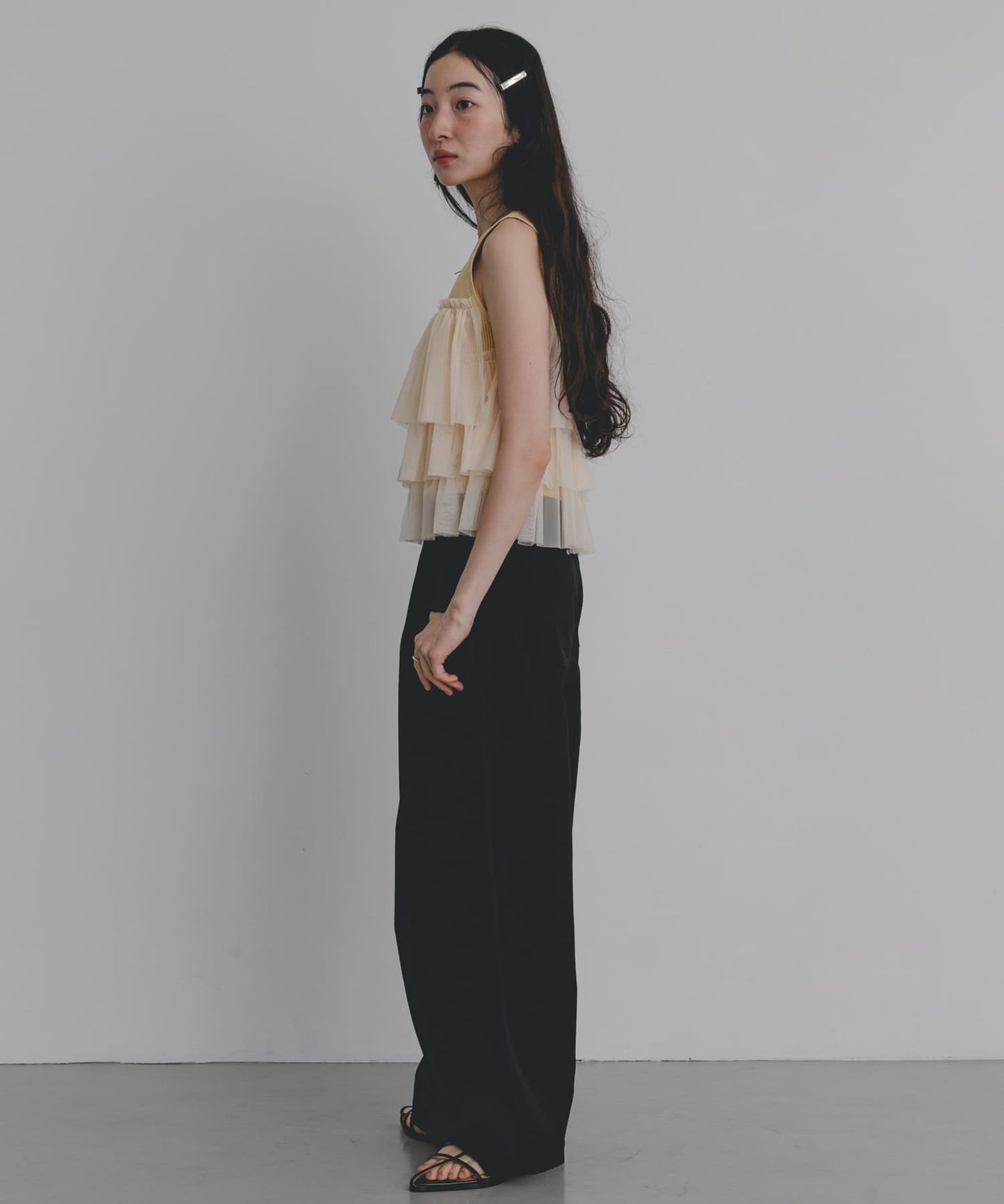SENSE OF PLACE 雙拉鍊荷葉邊TOP - Image 10