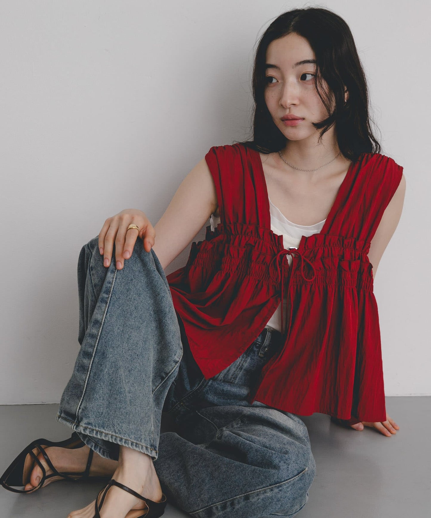 SENSE OF PLACE Layered ruffle blouse - Image 1