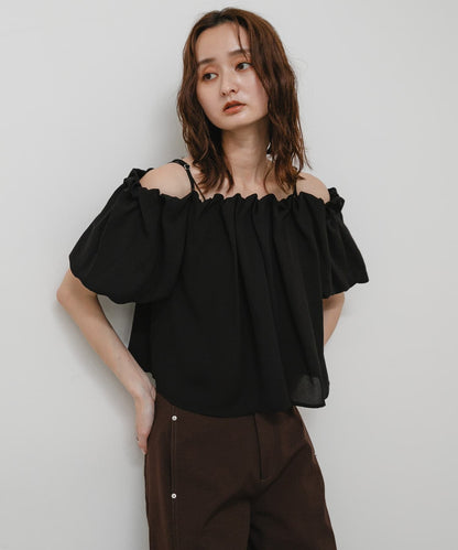 SENSE OF PLACE off-shoulder blouse - Image 12