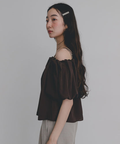 SENSE OF PLACE off-shoulder blouse - Image 19