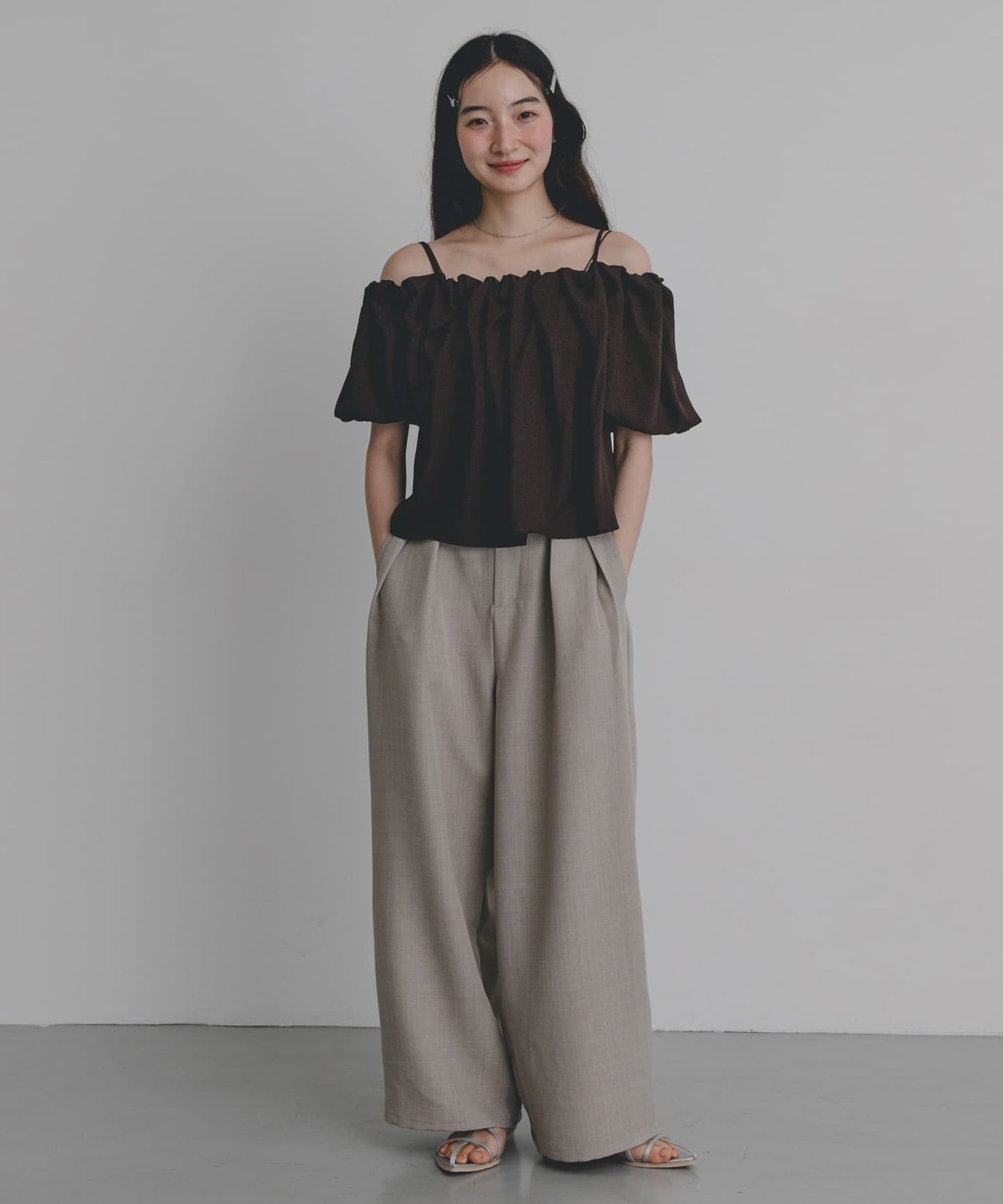 SENSE OF PLACE off-shoulder blouse - Image 20