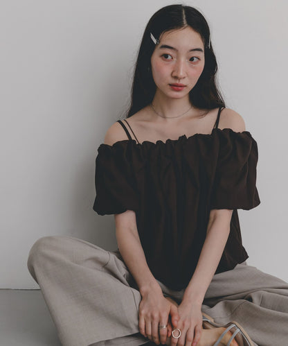 SENSE OF PLACE off-shoulder blouse - Image 3