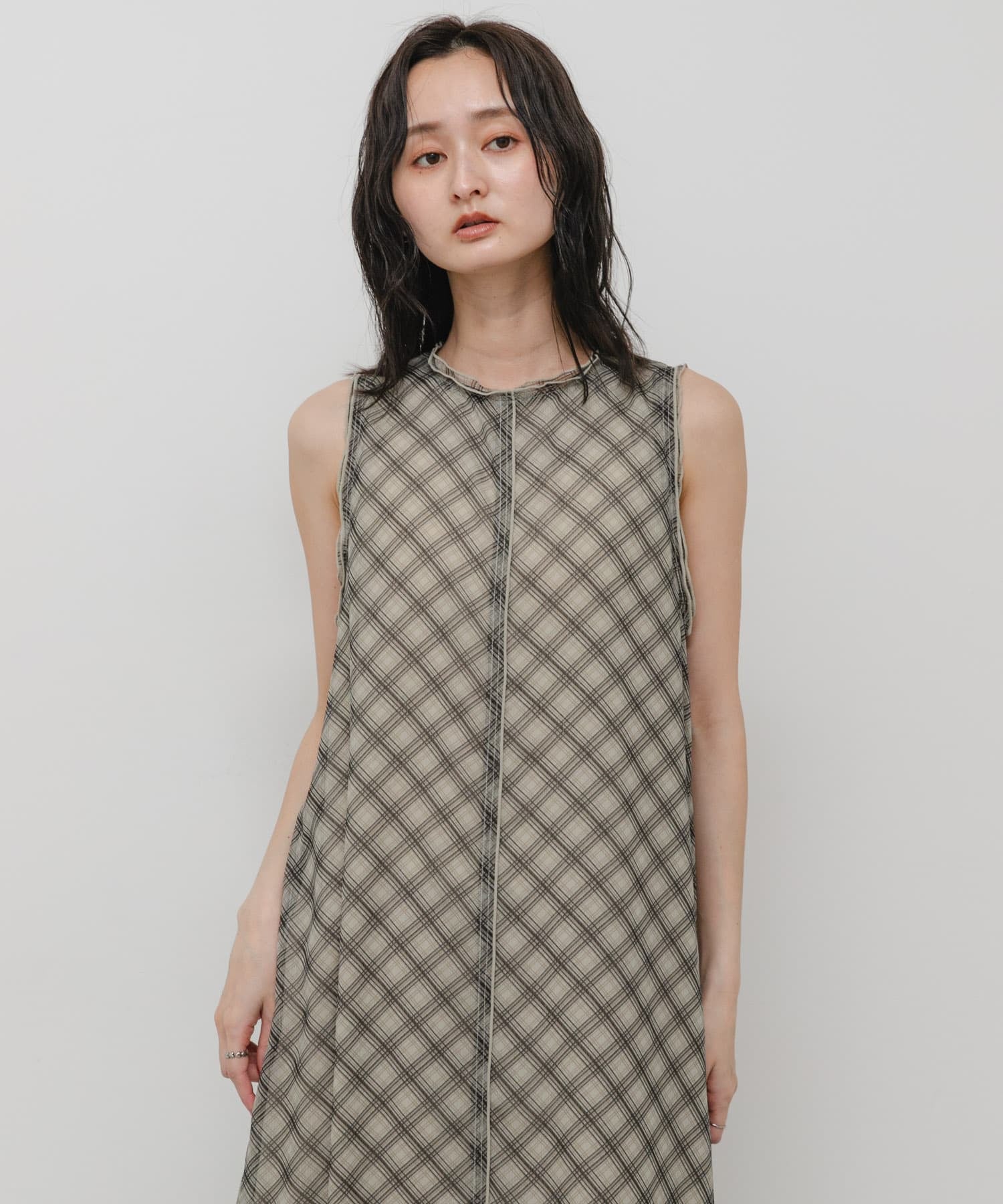 SENSE OF PLACE 格紋薄紗ops - Image 11