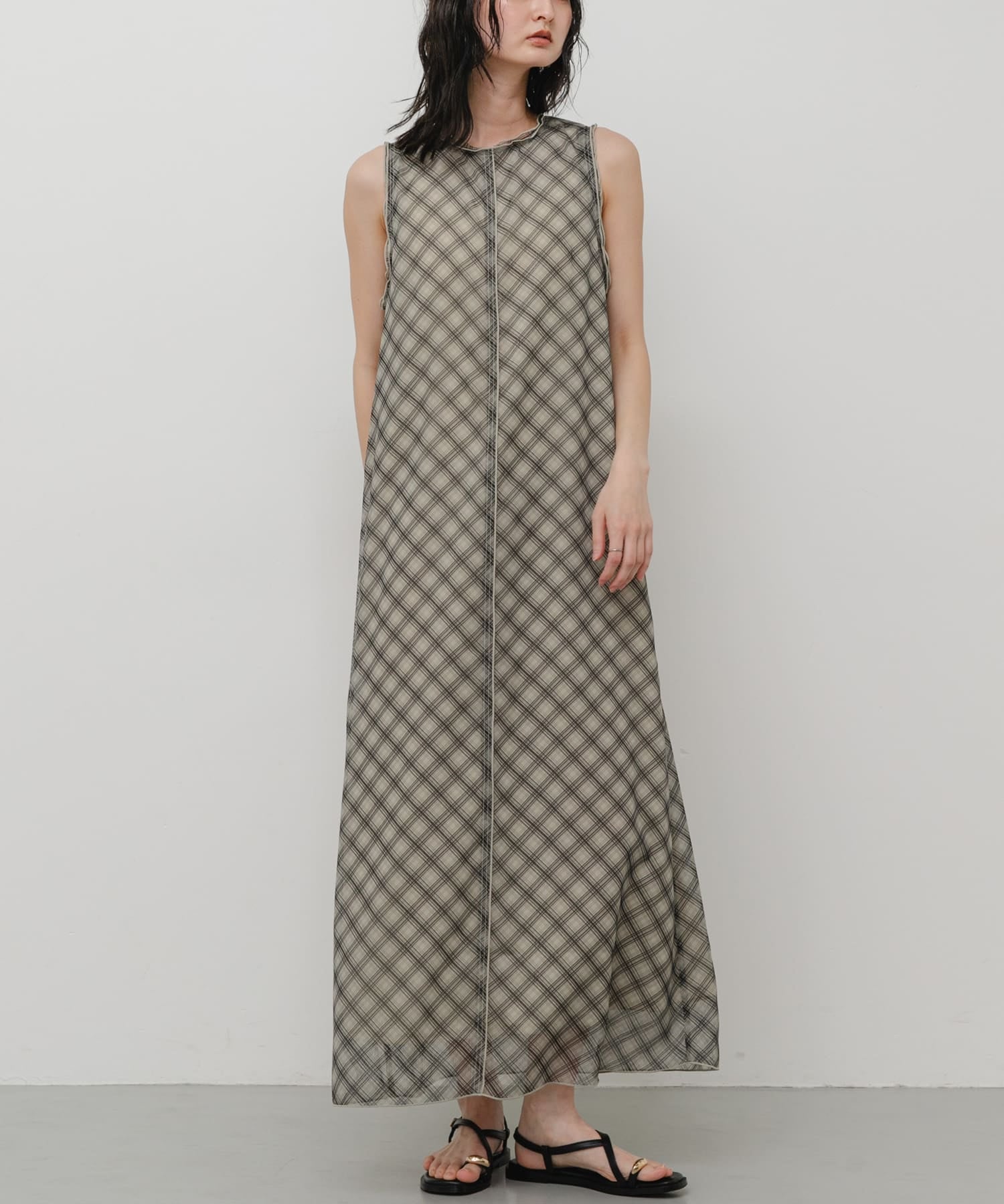 SENSE OF PLACE 格紋薄紗ops - Image 12