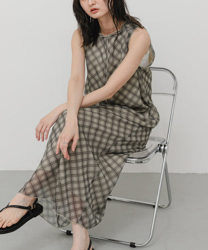SENSE OF PLACE 格紋薄紗ops - Image 35