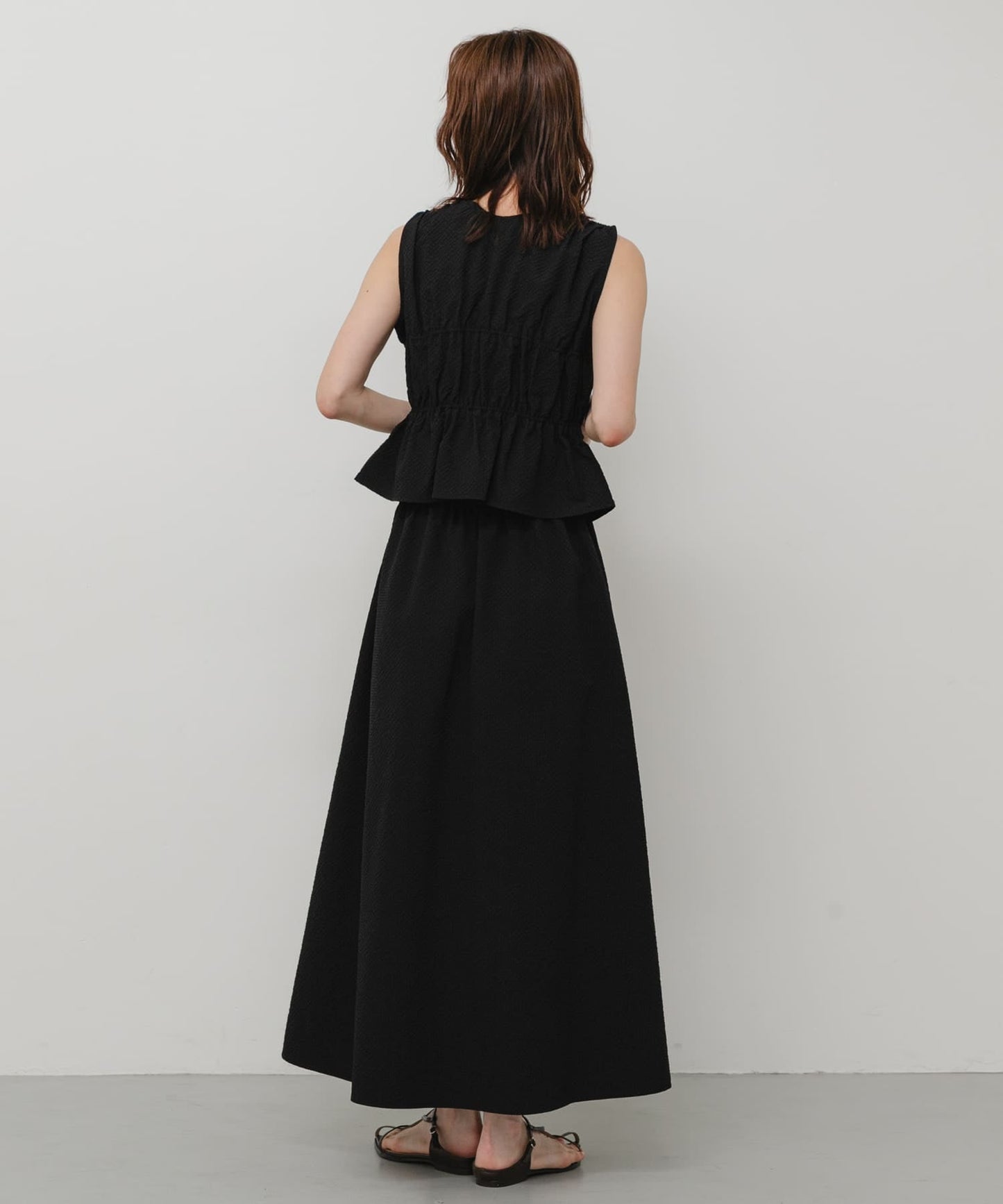 SENSE OF PLACE Shirred Gathered Set Dress - Image 14