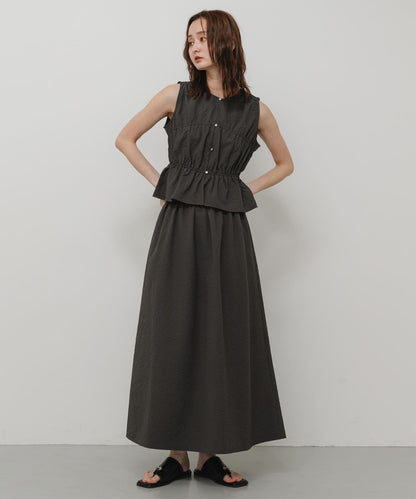 SENSE OF PLACE Shirred Gathered Set Dress - Image 16
