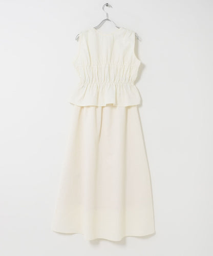 SENSE OF PLACE Shirred Gathered Set Dress - Image 22