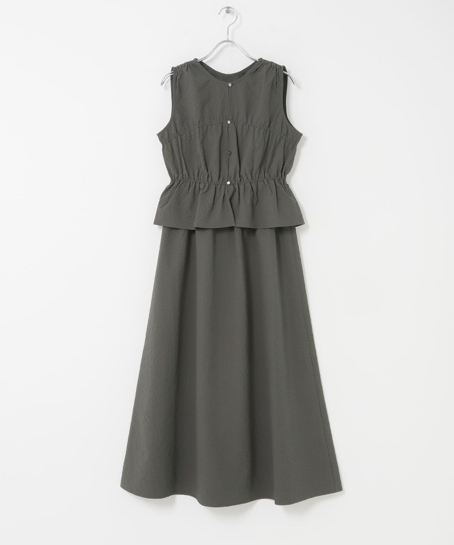 SENSE OF PLACE Shirred Gathered Set Dress - Image 27