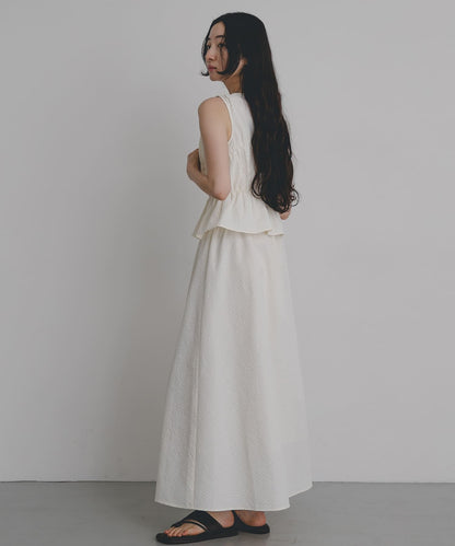 SENSE OF PLACE Shirred Gathered Set Dress - Image 9