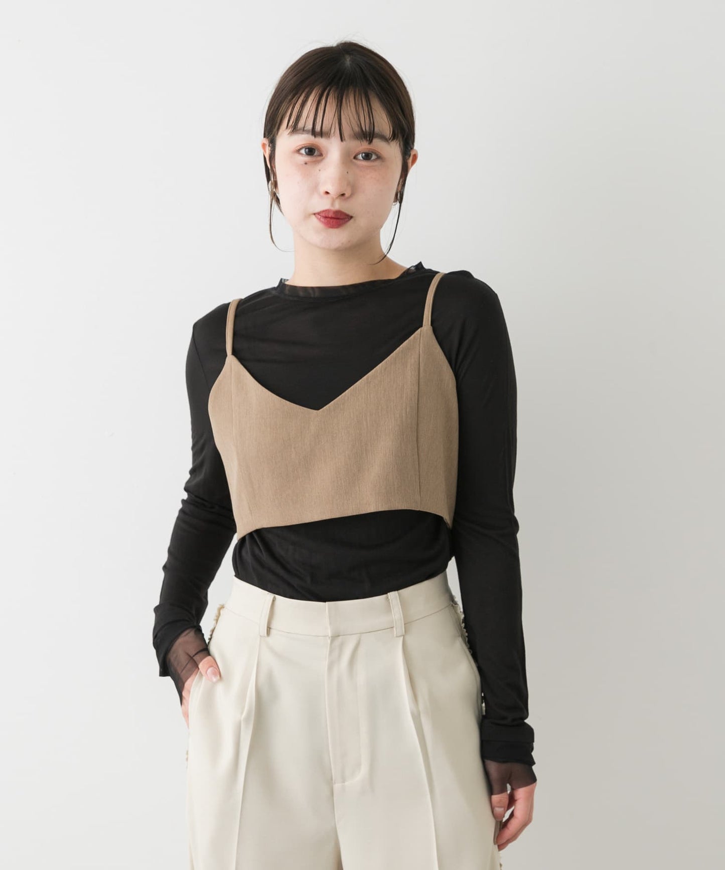 SENSE OF PLACE Back ribbon bustier