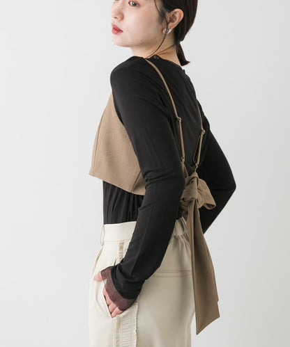 SENSE OF PLACE Back ribbon bustier