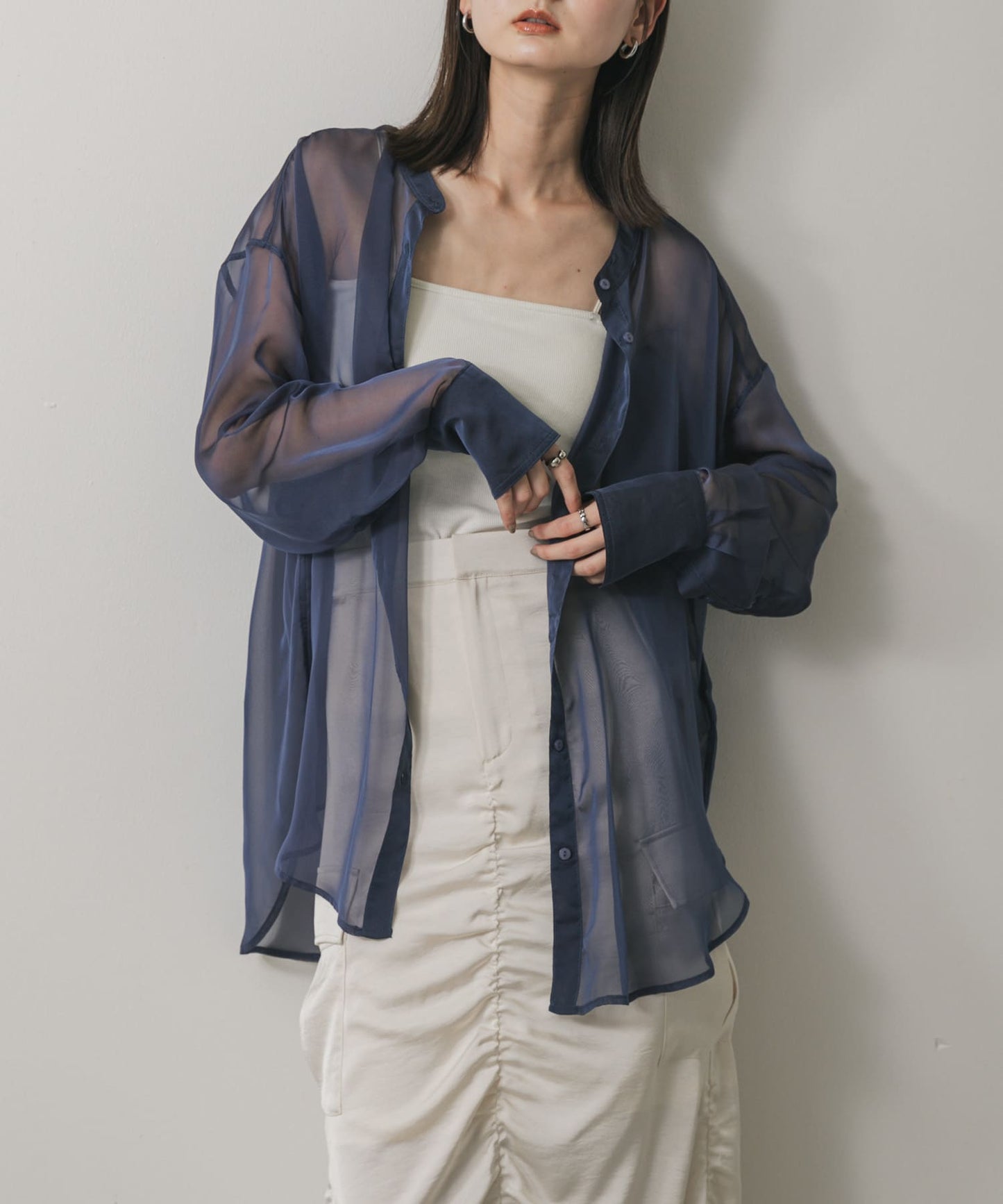 SENSE OF PLACE sheer shirt