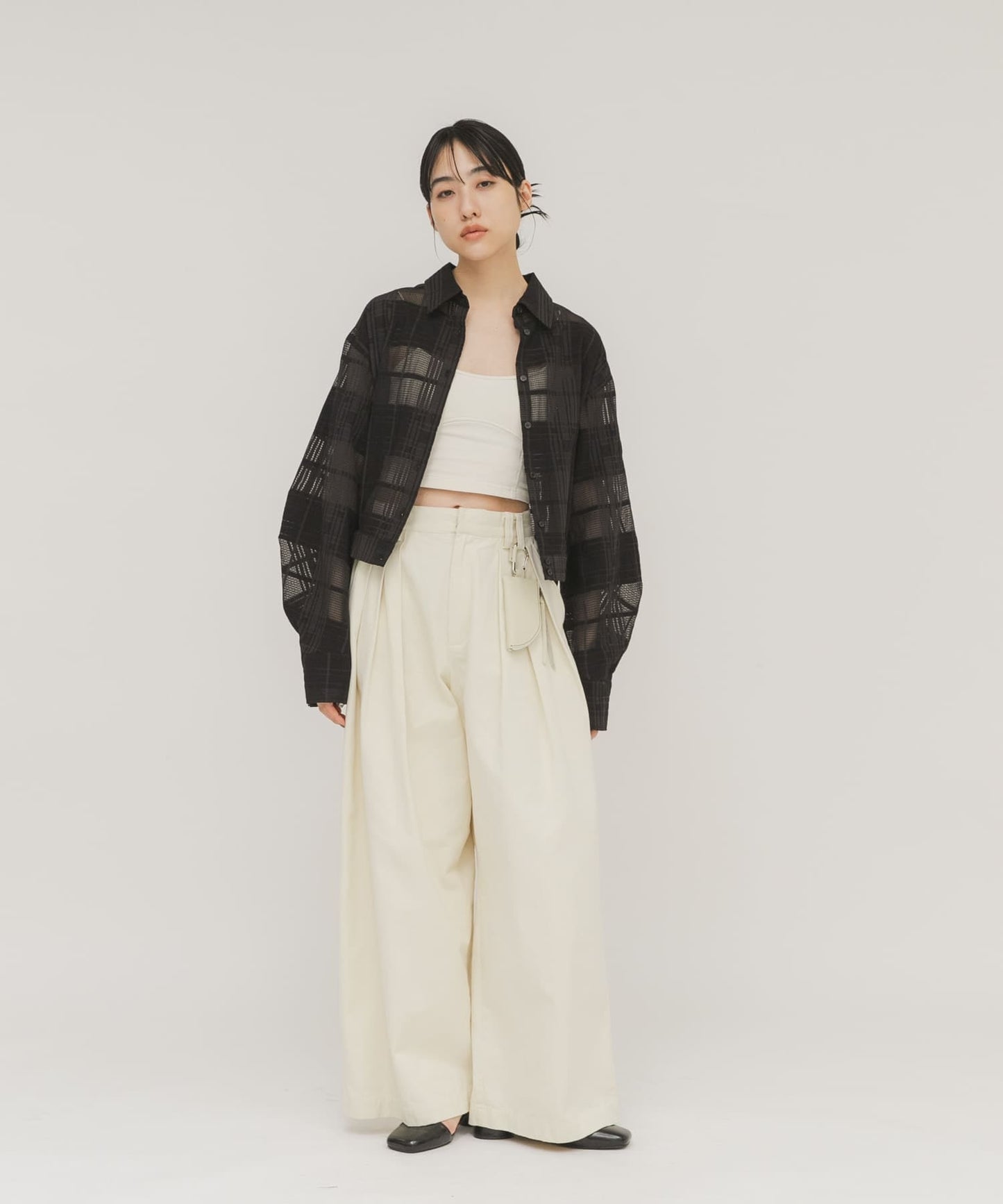 KBF 斜紋布打褶褲 - Image 17