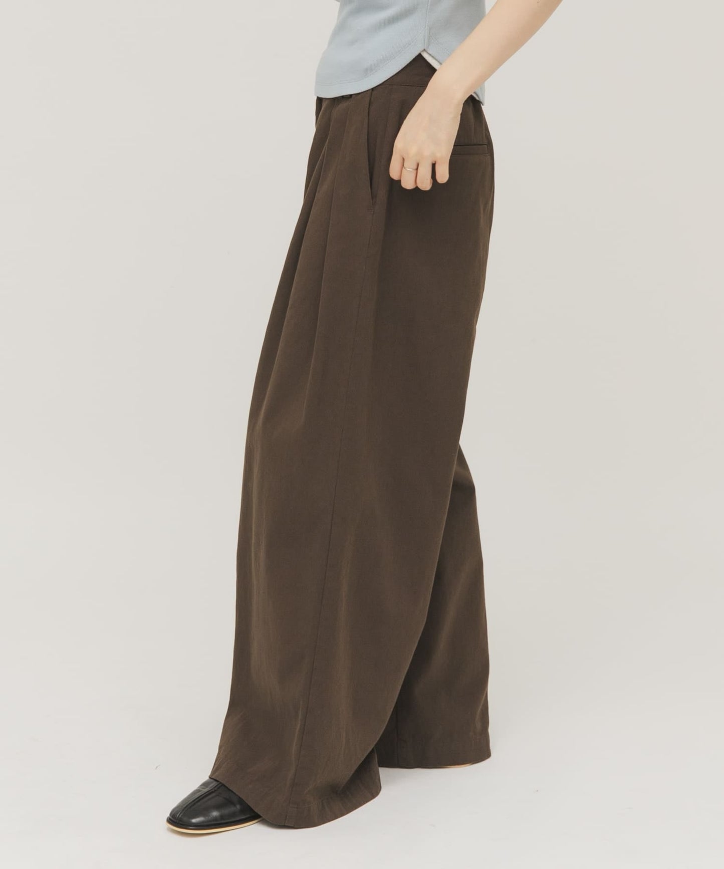 KBF 斜紋布打褶褲 - Image 5