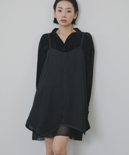 KBF 網紗層次牛仔背心 - Image 1