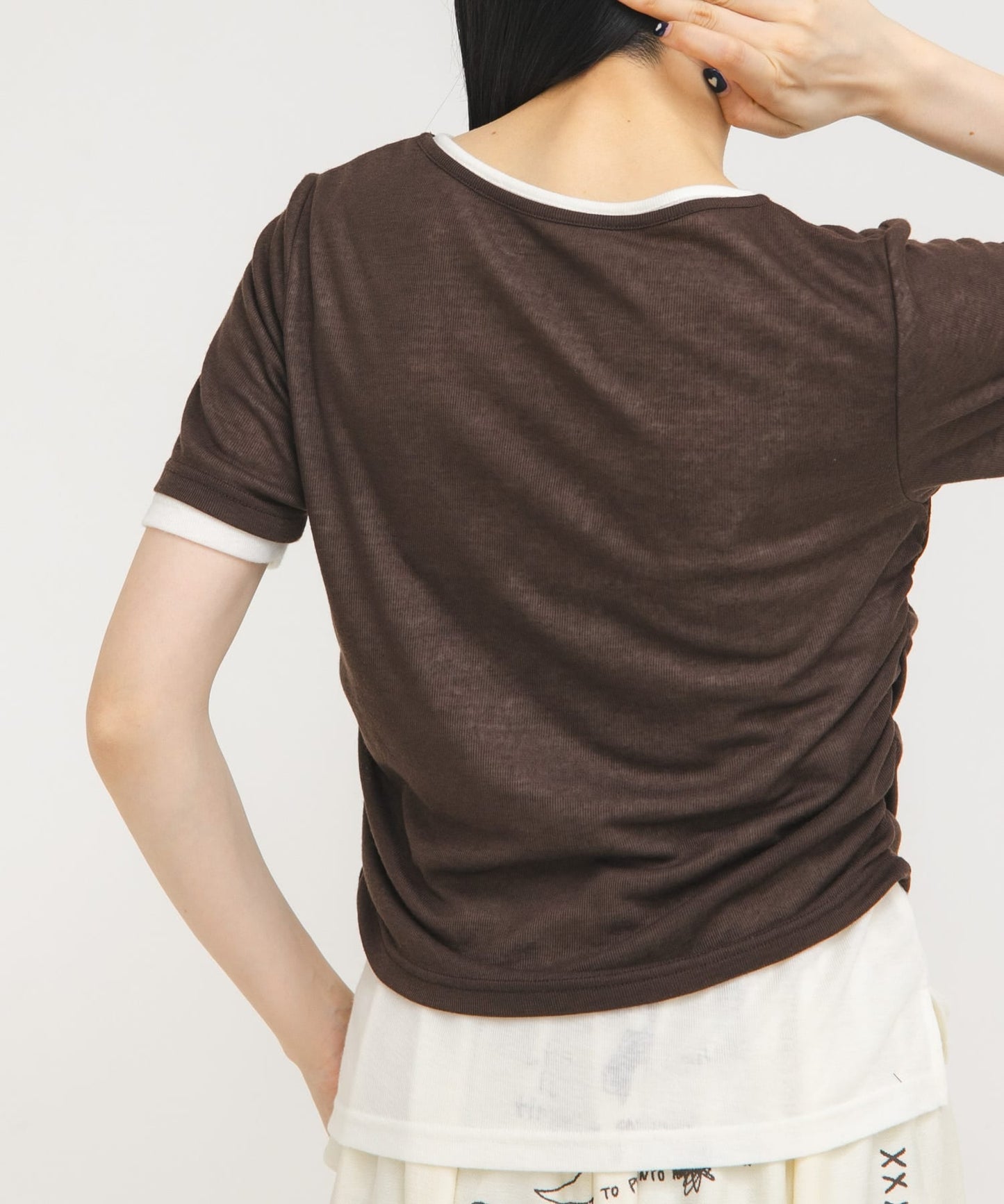KBF Two-tone Henley neck tee - Image 12