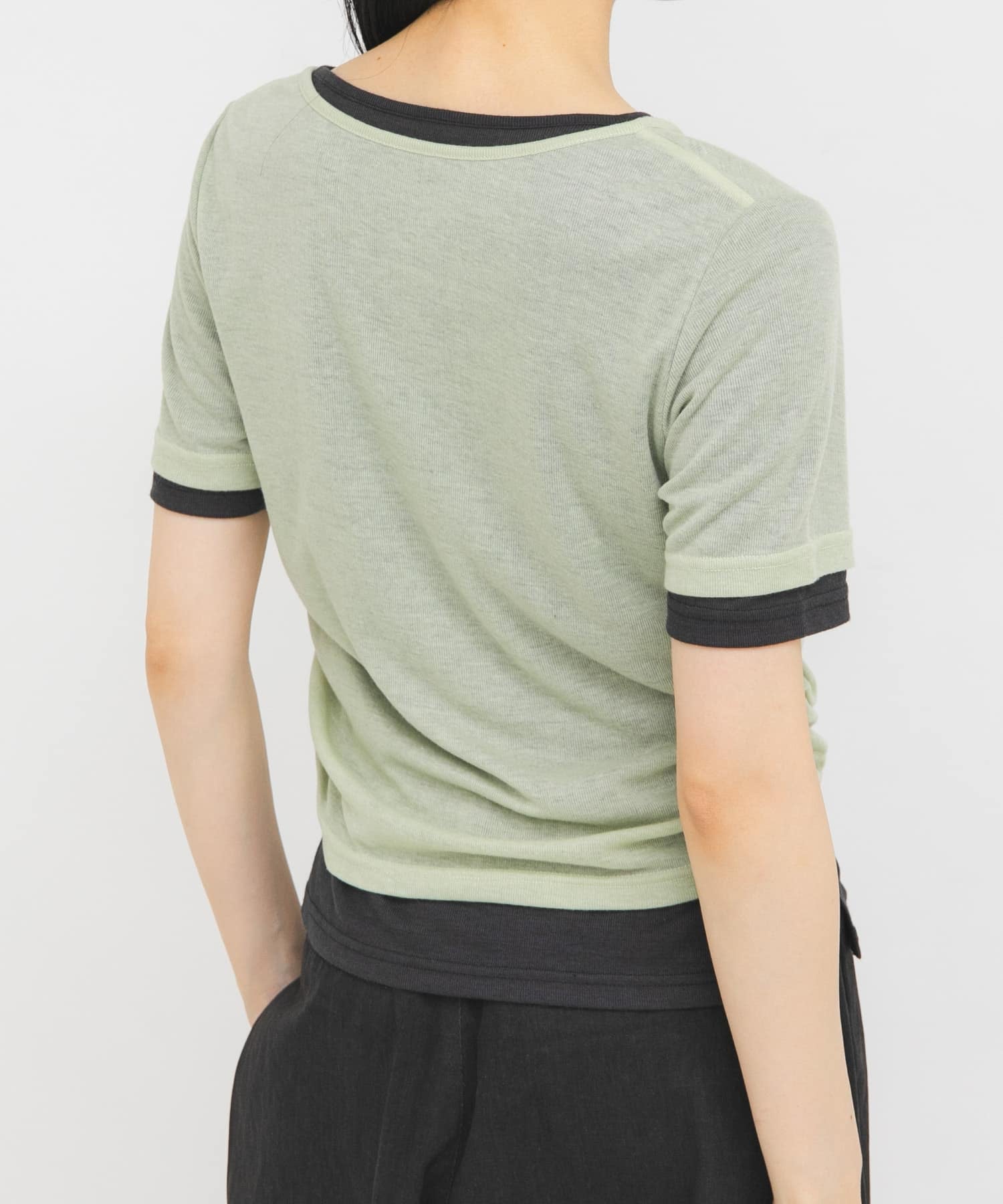 KBF Two-tone Henley neck tee - Image 19