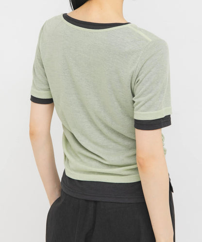 KBF Two-tone Henley neck tee - Image 19