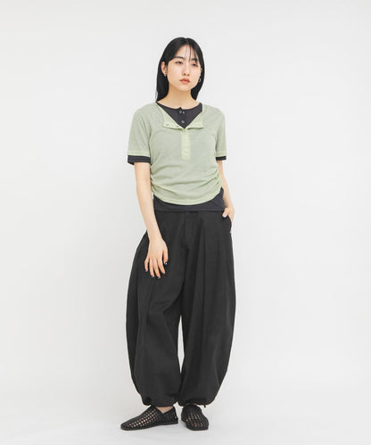 KBF Two-tone Henley neck tee - Image 20