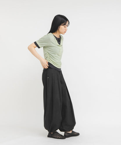 KBF Two-tone Henley neck tee - Image 21