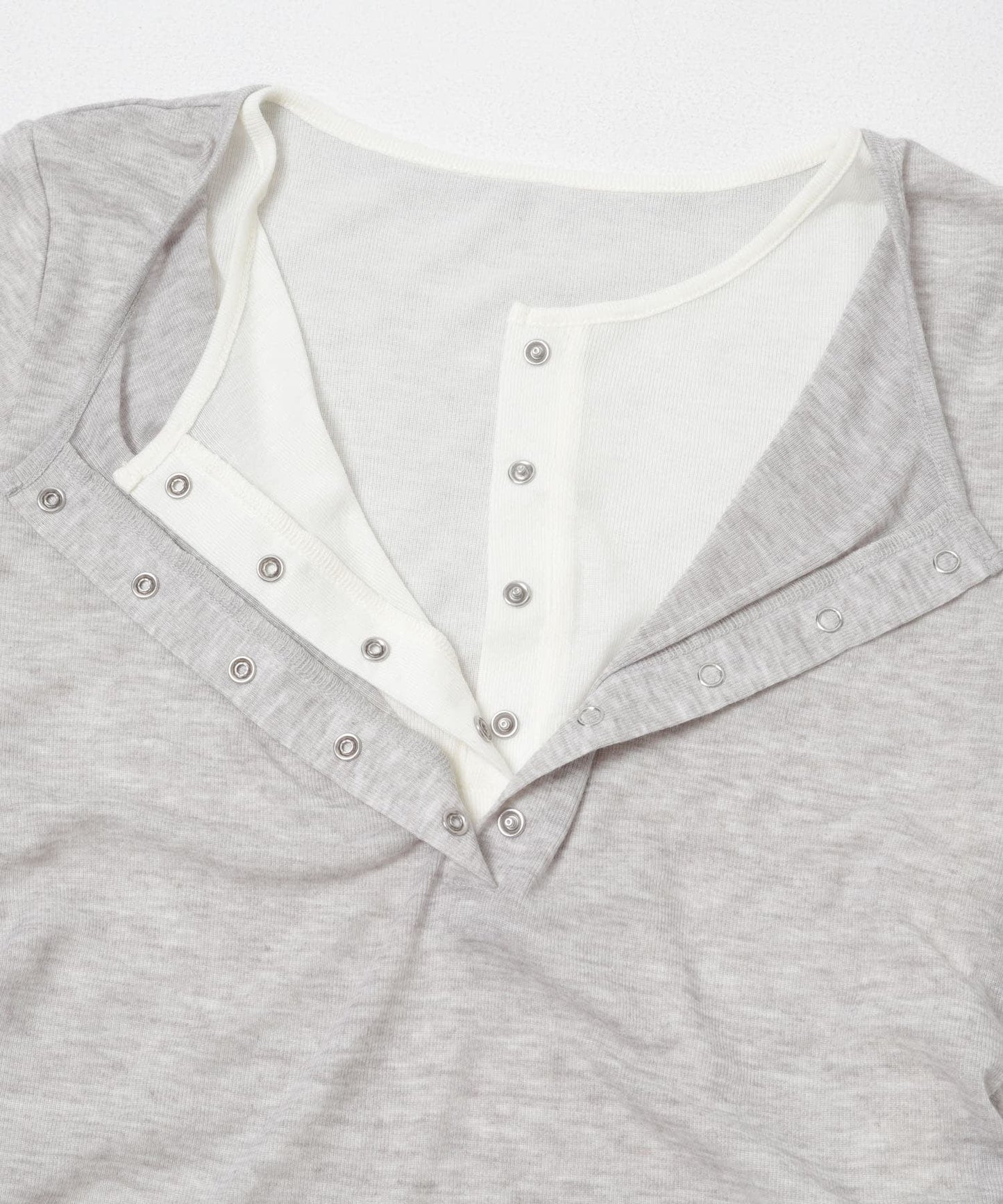 KBF Two-tone Henley neck tee - Image 24