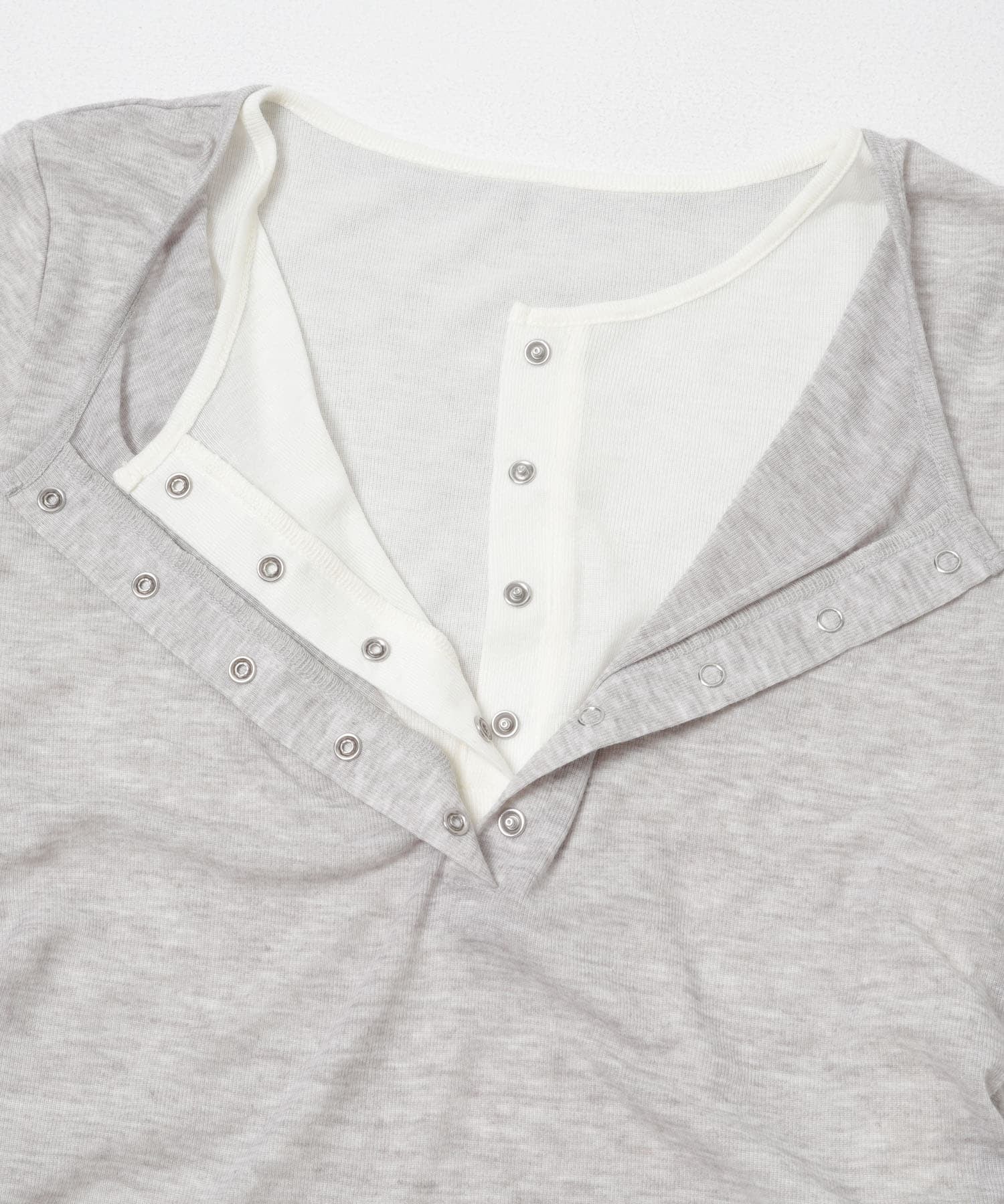 KBF Two-tone Henley neck tee - Image 24