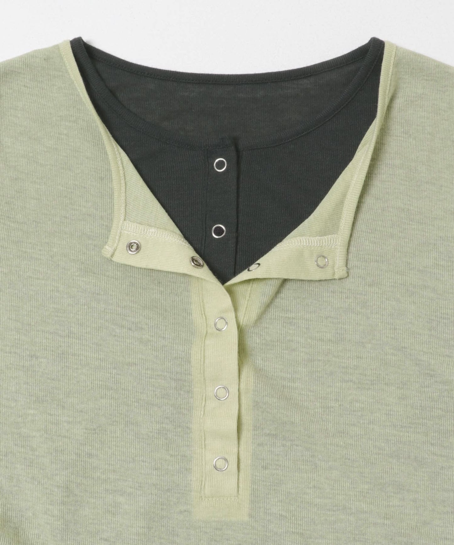 KBF Two-tone Henley neck tee - Image 31